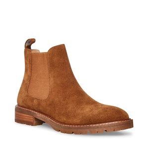 Steve Madden Leopold Chestnut Suede Chelsea Boot